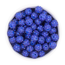 Royal Blue Rhinestone Beads 12mm (Package of 20)