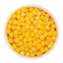 School Bus Yellow Jelly Marble Beads 8mm (Package of Approx. 50 Beads)