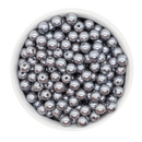 Coin Grey Pearl Beads 8mm (Package of Approx. 50 Beads)