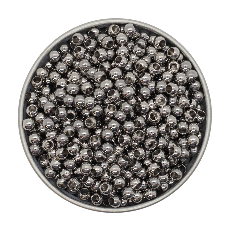 Tarnish Resistant Stainless Steel Silver Spacers 4mm