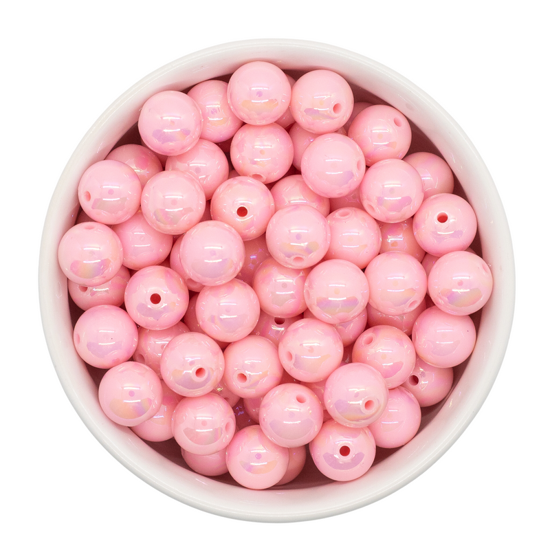 Light Pink Iridescent Beads 12mm