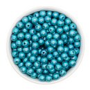 Teal Pearl Beads 8mm (Package of Approx. 50 Beads)