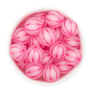 Bubblegum Pink Frosted Pumpkin Beads 20mm (Package of 10)