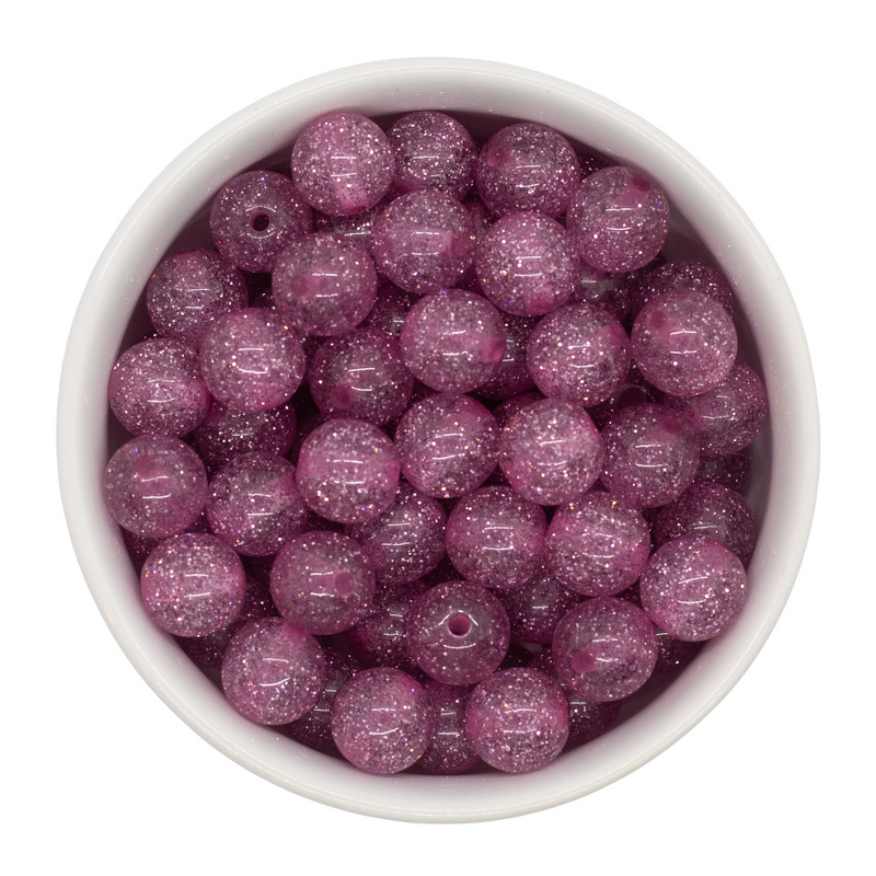 Crepe Glitter Beads 12mm (Package of 20)