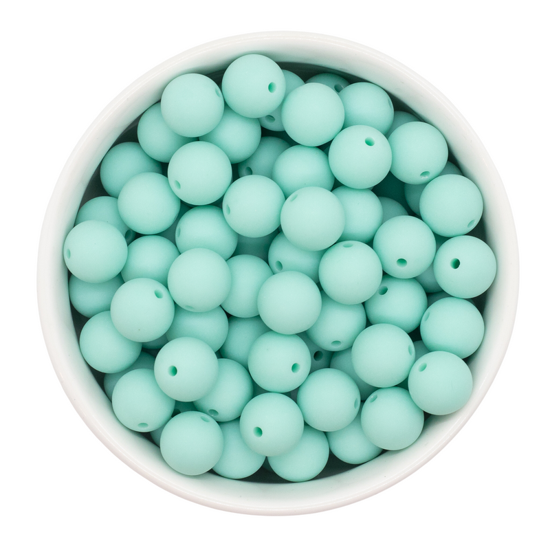 Fresh Mint Chalk Matte Beads 12mm (Package of 20)