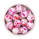 Valentine Splatter Beads 20mm (Package of 10)