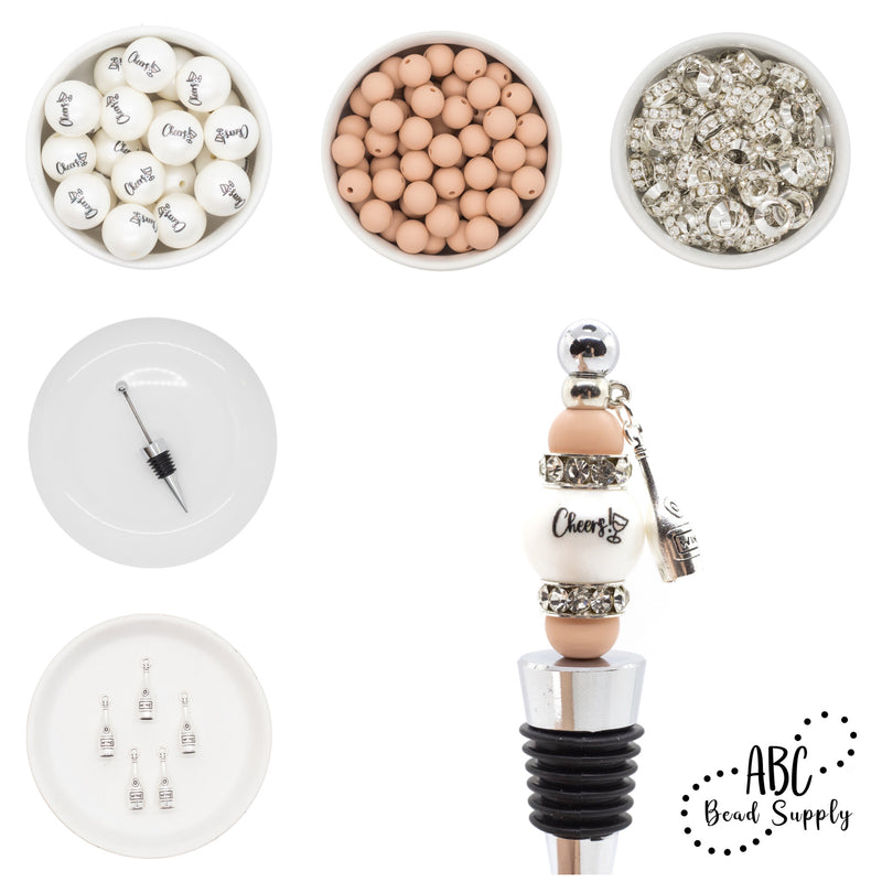 Wine Bottle Charm 6.5x27mm (Package of 5)