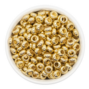Gold Large Hole Rondelle Beads 10x5mm (Package of 20)