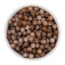 Mocha Jelly Marble Beads 8mm (Package of Approx. 50 Beads)