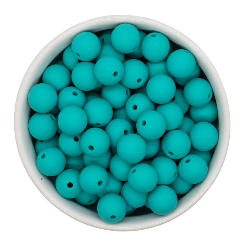 Robin Egg Silicone Beads 12mm (Package of 20)