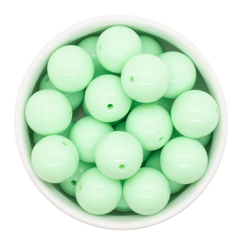 Pistachio Solid Beads 20mm (Package of 10)