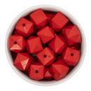 Red Solid Cube Beads 20mm (Package of 10)