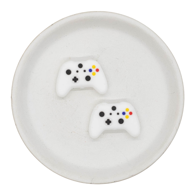 Video Game Controller Silicone Focal Bead 21x31mm (Package of 2)