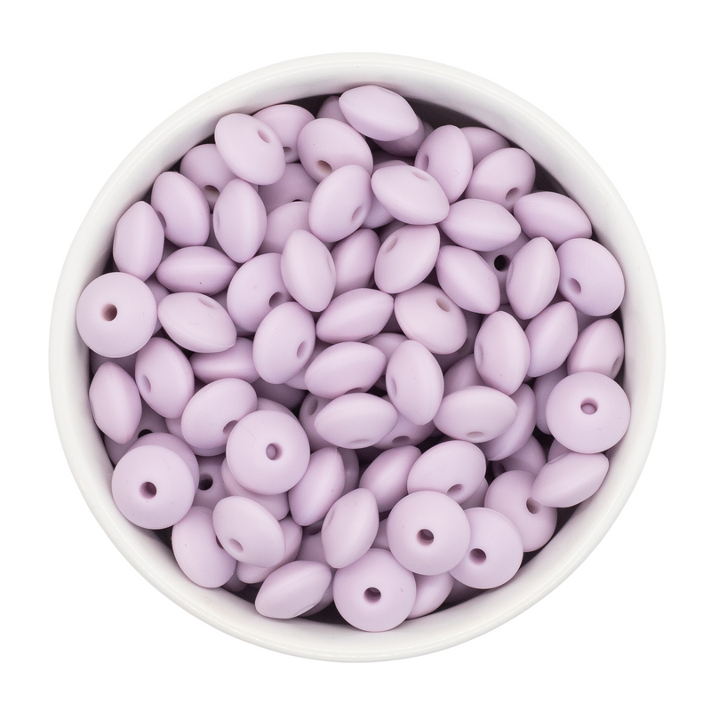 Thistle Silicone Lentil Beads 7x12mm (Package of 20)
