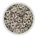 Silver Wavy Large Hole Spacer Beads 13x3mm (Package of 20)