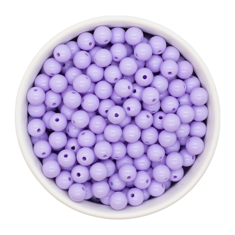 Lavender Solid Beads 8mm (Package of Approx. 50 Beads)