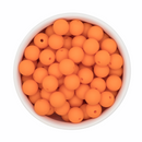Orange Silicone Beads 12mm (Package of 20)
