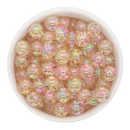 Red Glitter in Clear Beads 12mm (Package of 20)