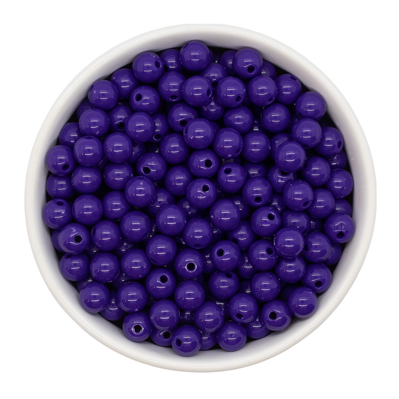 Ultraviolet Solid Beads 8mm (Package of Approx. 50 Beads)
