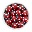 Garnet Polka Dot Beads 20mm (Package of 10)