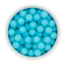 Neon Electric Blue Solid Beads 12mm (Package of 20)