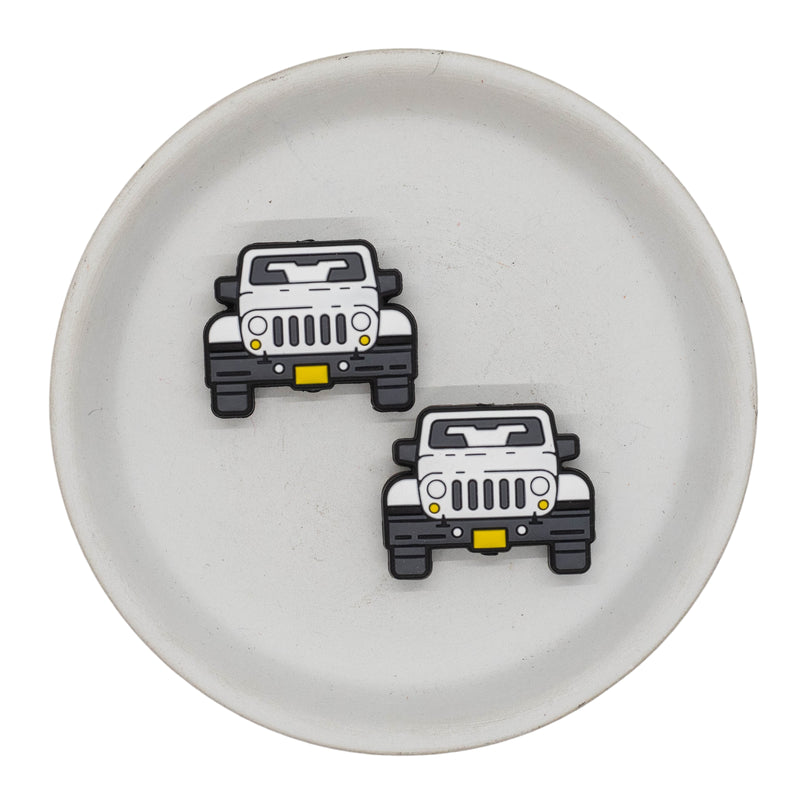 All Terrain Vehicle Silicone Focal Bead 25x32mm (Package of 2)
