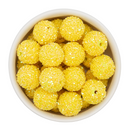 Daffodil Chunky Glitter Beads 20mm (Package of 10)