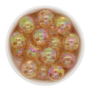 Red Glitter in Clear Beads 20mm (Package of 10)