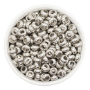 Silver Large Hole Rondelle Beads 10x5mm (Package of 20)
