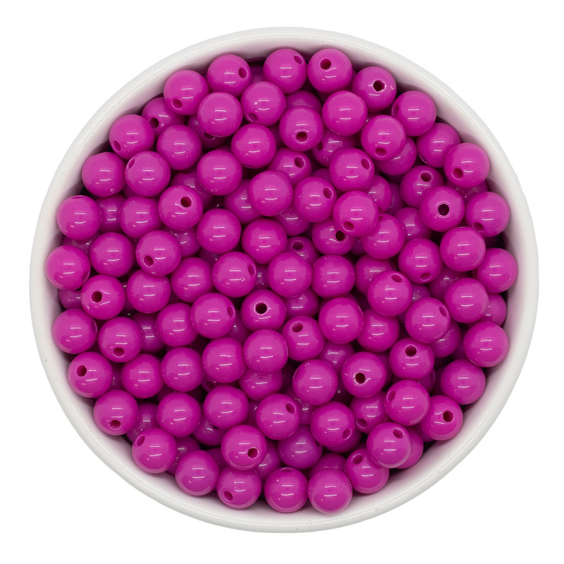 Magenta Solid Beads 8mm (Package of Approx. 50 Beads)