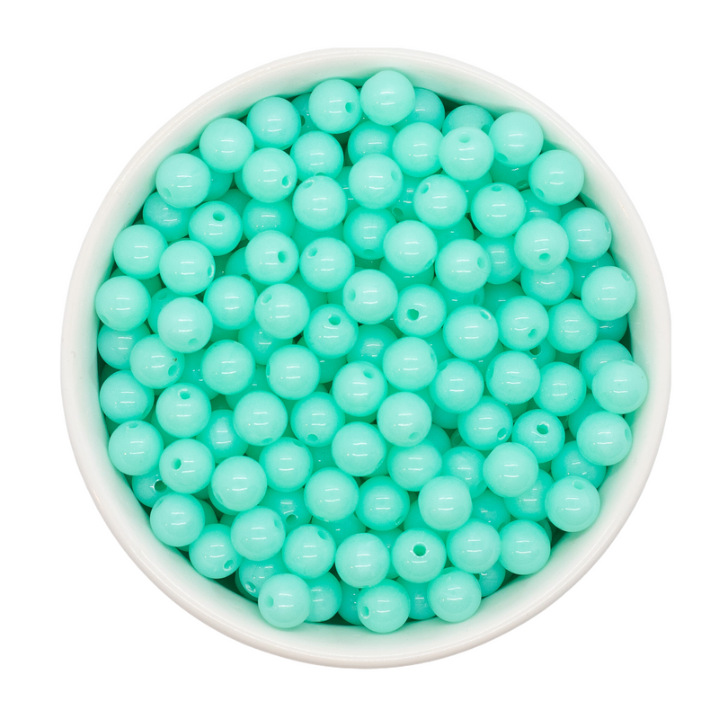 Neon Caribbean Solid Beads 8mm