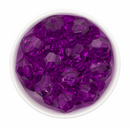 Plum Translucent Facet Beads 20mm (Package of 10)