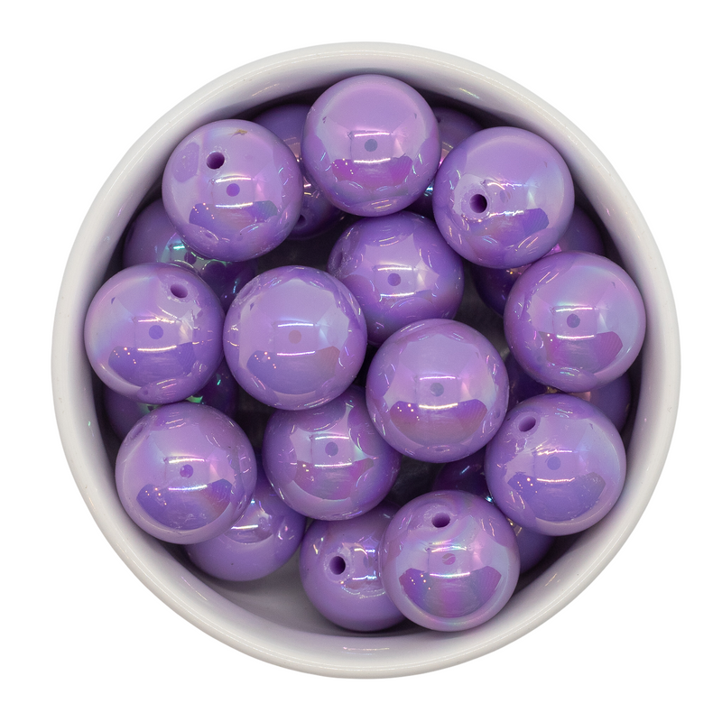 Lilac Iridescent Beads 20mm (Package of 10)