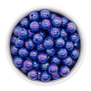 Royal Blue Iridescent Beads 12mm (Package of 20)