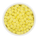 Daffodil Frosted Beads 8mm (Package of Approx. 50 Beads)