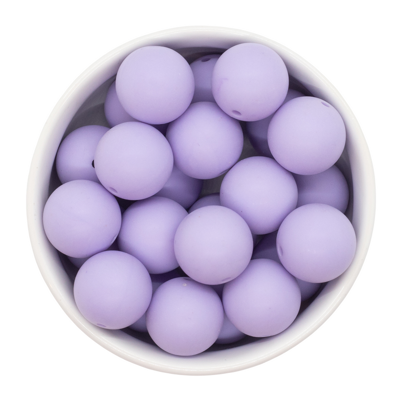 Lavender Chalk Matte Beads 20mm (Package of 10)