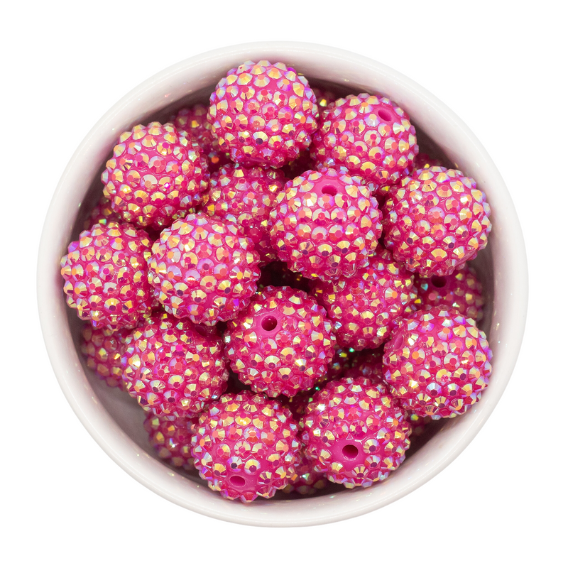 Wild Berry Rhinestone Beads 20mm (Package of 10)