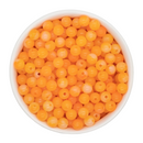 Orange Jelly Marble Beads 8mm (Package of Approx. 50 Beads)