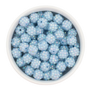 Sky Blue Rhinestone Beads 12mm
