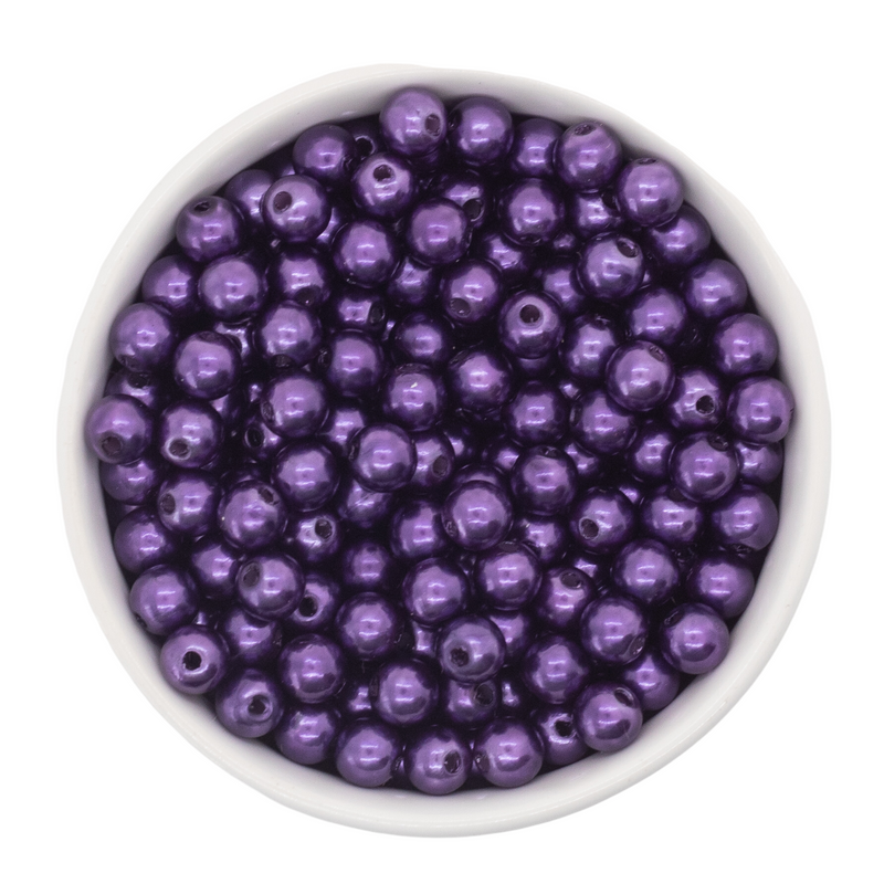 Ultraviolet Pearl Beads 8mm