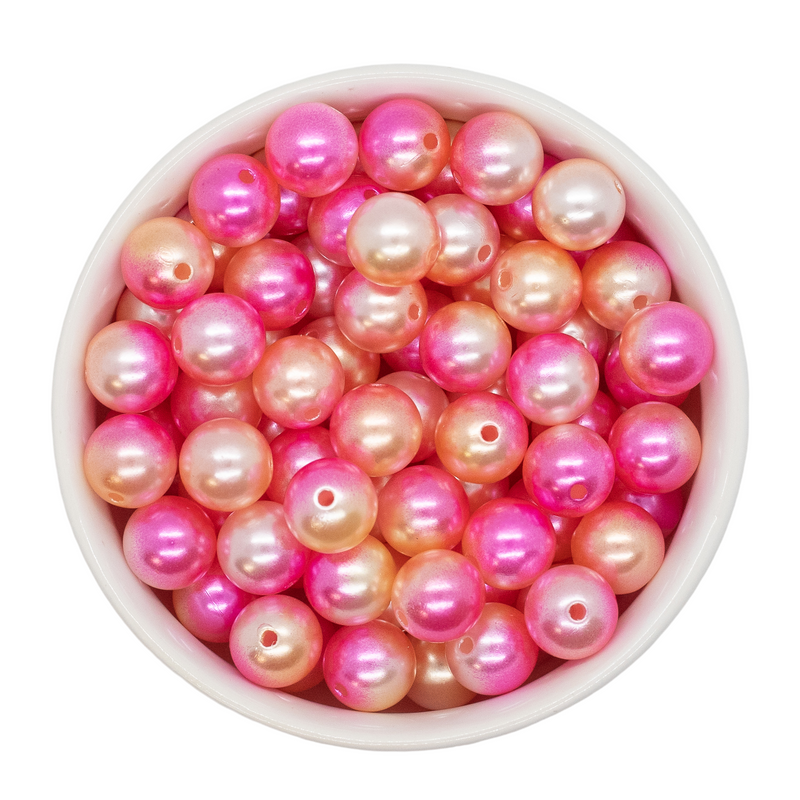 Pink Lemonade Ombre Beads 12mm