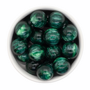 Hunter Green Pearly Luster Beads 20mm (Package of 10)