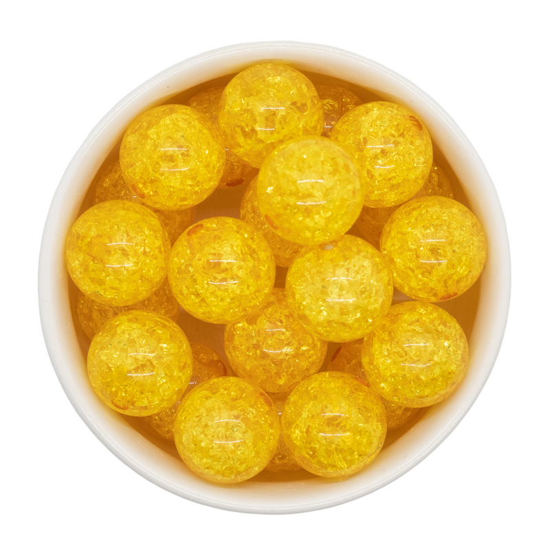 Honey Crackle Beads 20mm (Package of 10)