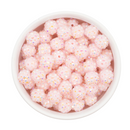 Powder Pink Rhinestone Beads 12mm