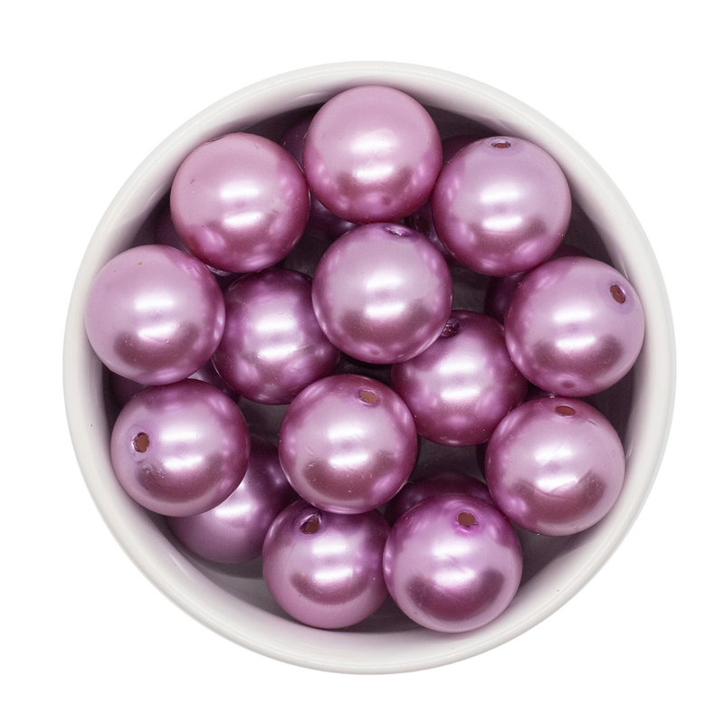 Dusty Lavender Pearl Beads 20mm (Package of 10)