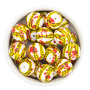 Crime Scene Overlay Printed Beads 20mm (Package of 10)