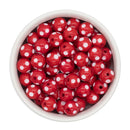 Red Polka Dot Beads 12mm (Package of 20)