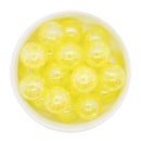 Daffodil Iridescent Crackle Beads 20mm (Package of 10)